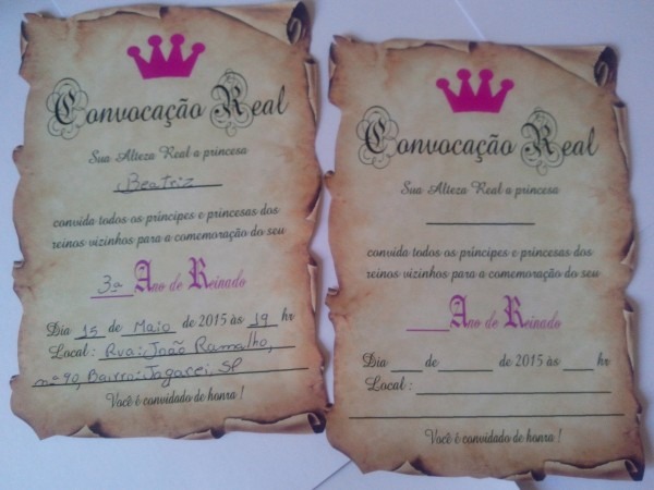 50 convite pergaminho enviamos em 24 horas