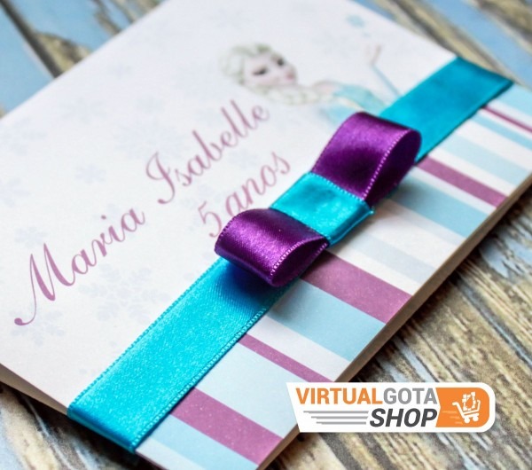 5 convites de aniversário frozen infantil arte personalizada 5 convites de aniversário frozen infantil arte personalizada