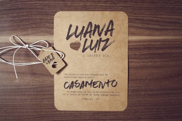 61 convites de casamento