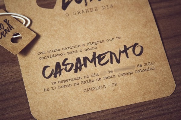 61 convites de casamento