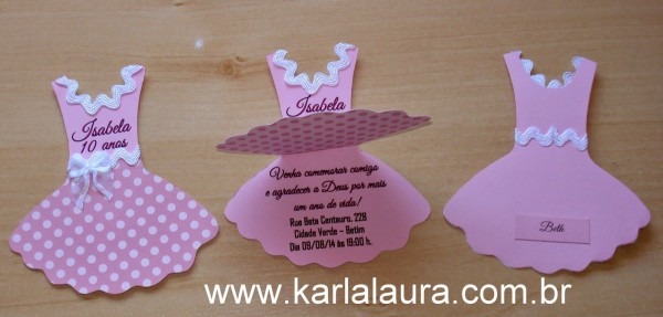 Convite de aniversário 10 anos isabela Convite de aniversário 10 anos isabela