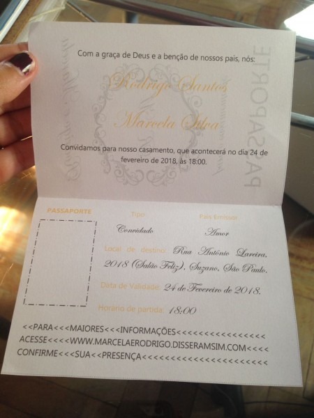 Editável e gratuito convite de passaporte Editável e gratuito convite de passaporte