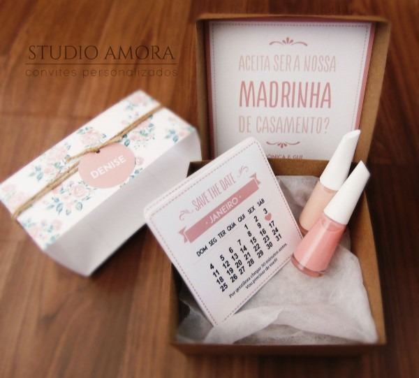 Convite madrinhas Convite madrinhas