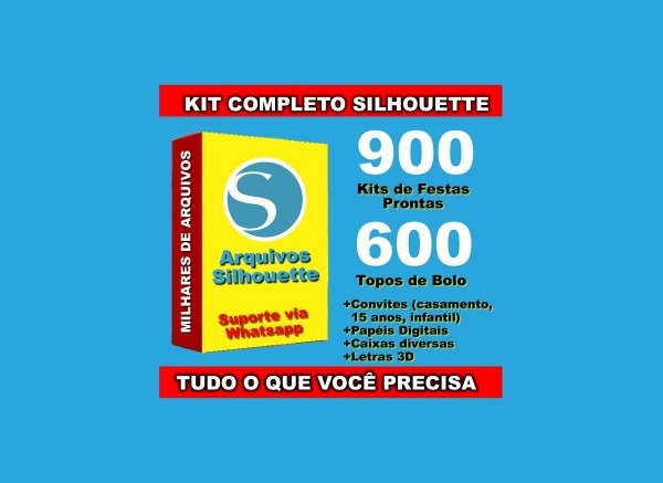 Arquivos silhouette 2018 (950 kits, 8000 caixas, scrapbook)
