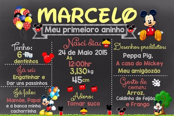 Arte digital chalkboard mickey Arte digital chalkboard mickey