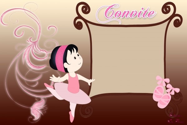 Criações da thaÃs convites grátis temas bailarina, branca de Criações da thaÃs convites grátis temas bailarina, branca de