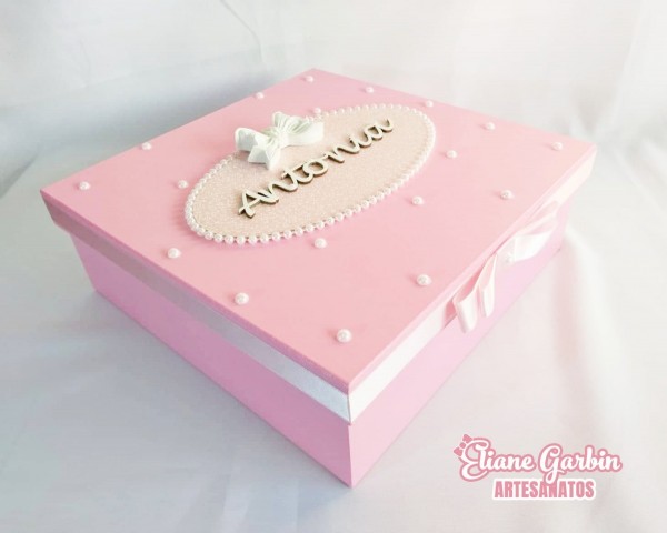 Caixa convite daminha de honra com mensagem Caixa convite daminha de honra com mensagem