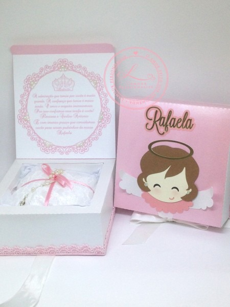 Caixa convite padrinho batizado no elo7 Caixa convite padrinho batizado no elo7