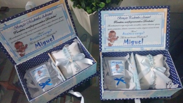 Caixa convite para padrinho batismo no elo7 Caixa convite para padrinho batismo no elo7