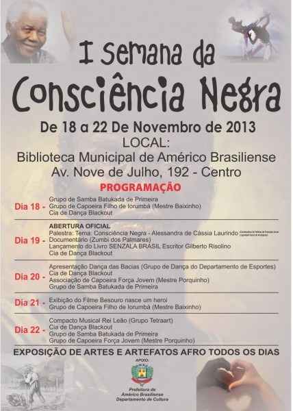 Convite â i semana da consciÃncia negra Convite â i semana da consciÃncia negra