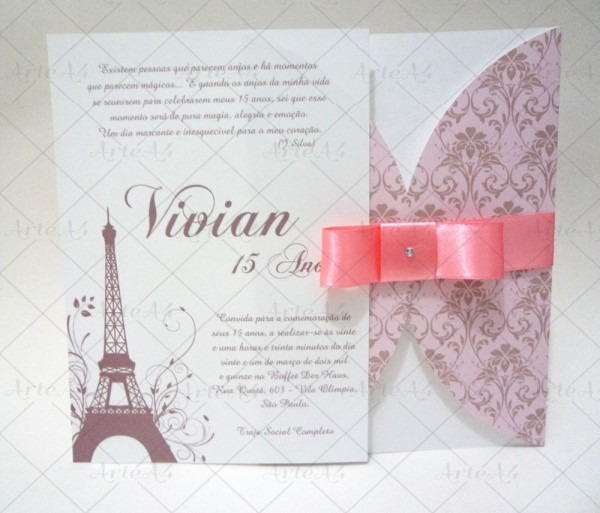 Convite 15 anos paris envel impresso g no elo7 Convite 15 anos paris envel impresso g no elo7
