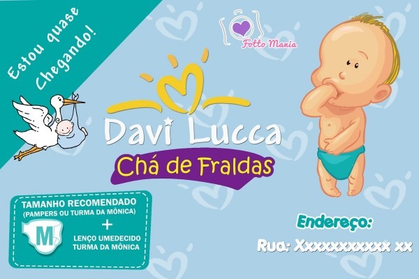 Arte convite chÃ¡ de bebÃª urso coruja turma da mÃ´nica ursinho