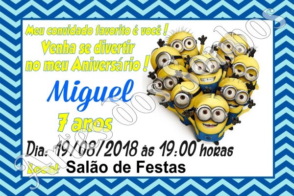 Convite de aniversario minions para editar 8 » happy birthday world Convite de aniversario minions para editar 8 » happy birthday world