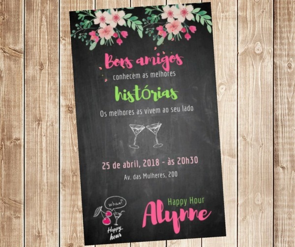 Convite digital com animação Convite digital com animação