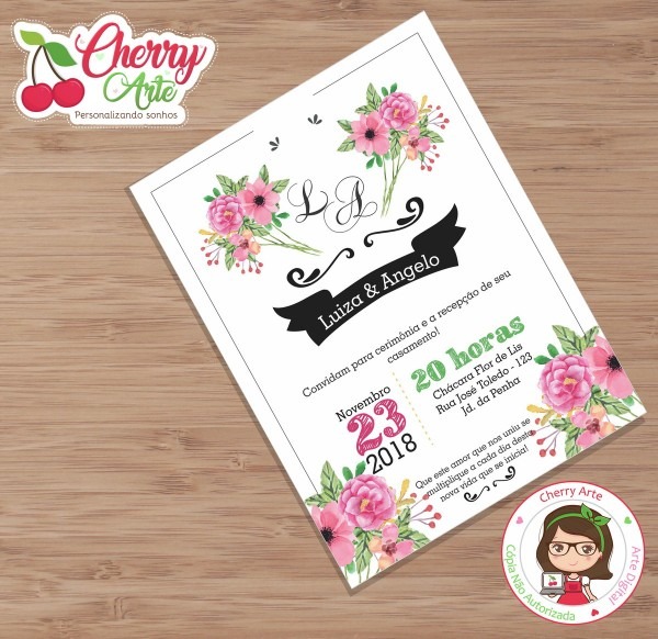 Convite digital de casamento Convite digital de casamento