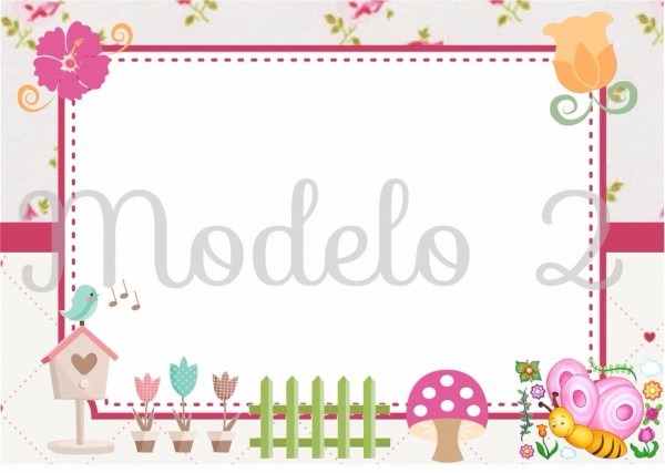 Convite digital jardim encantado