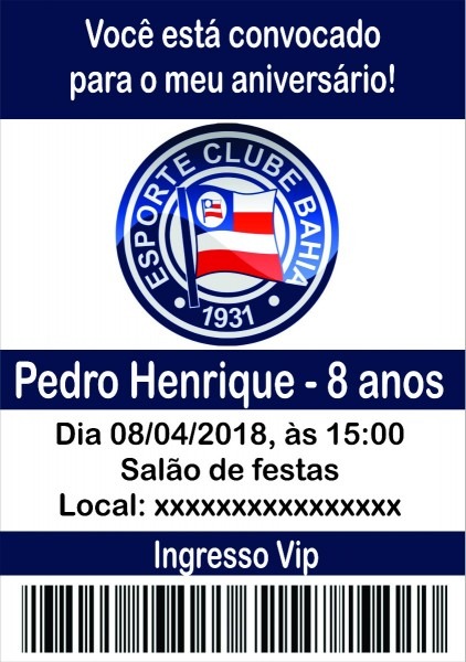 Convite digital time