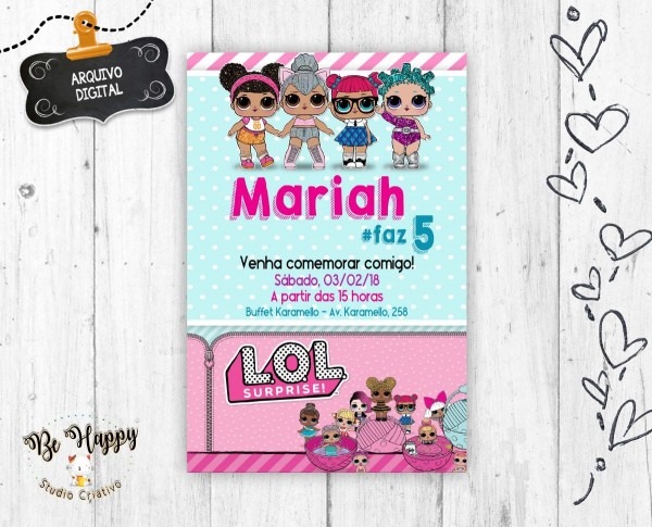 Convite digital whatsapp festa lol surpresa ganhe brinde Convite digital whatsapp festa lol surpresa ganhe brinde