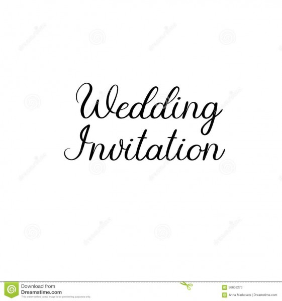 Convite do casamento handwritten caligrafia para cartÃµes, convites