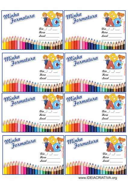 Convite formatura de abc Convite formatura de abc