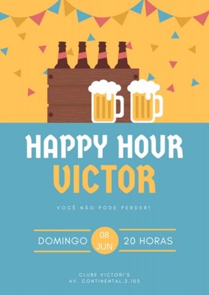 Convite happy hour beer no elo7 Convite happy hour beer no elo7