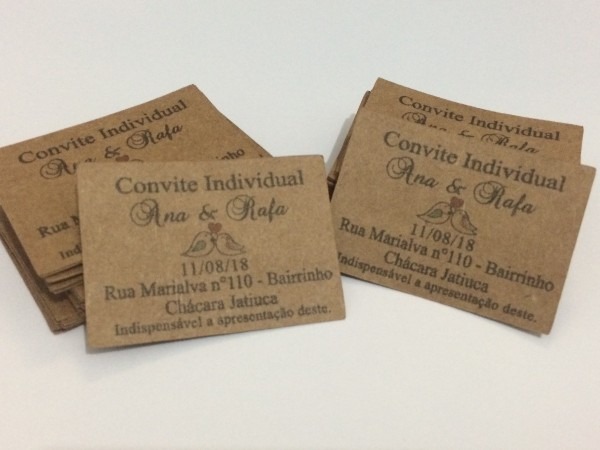 Convite individual Convite individual