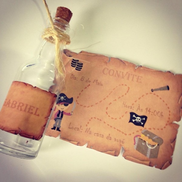 Convite mapa do tesouro no elo7 Convite mapa do tesouro no elo7