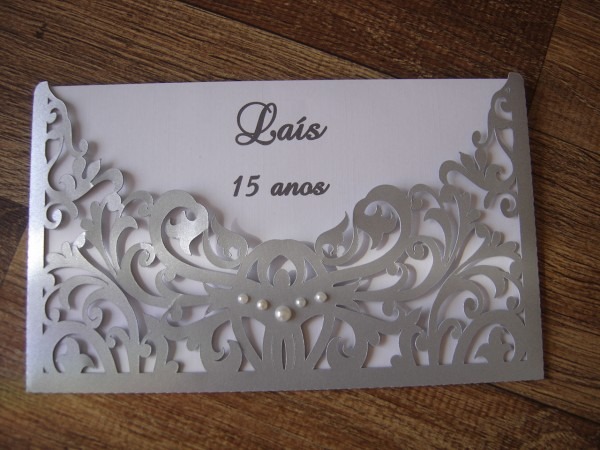 Convite rendado 15 anos no elo7 Convite rendado 15 anos no elo7