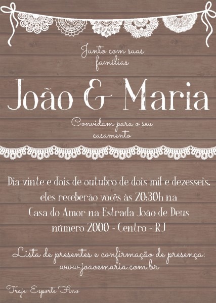 Madeira convite Madeira convite