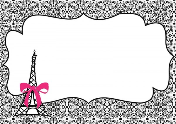 Convites de aniversÃ¡rio para imprimir preto e branco 5 Â» happy