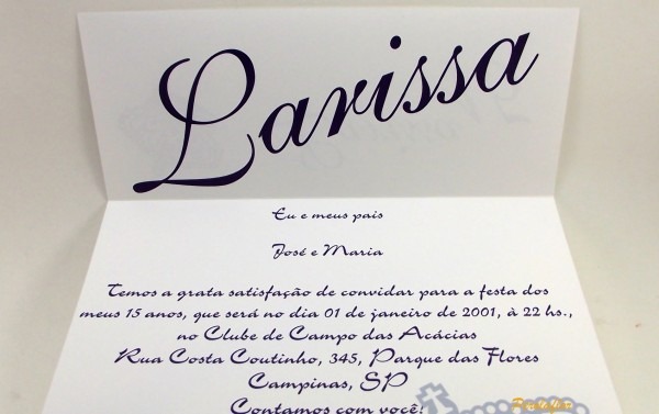 Convites para 15 anos Convites para 15 anos
