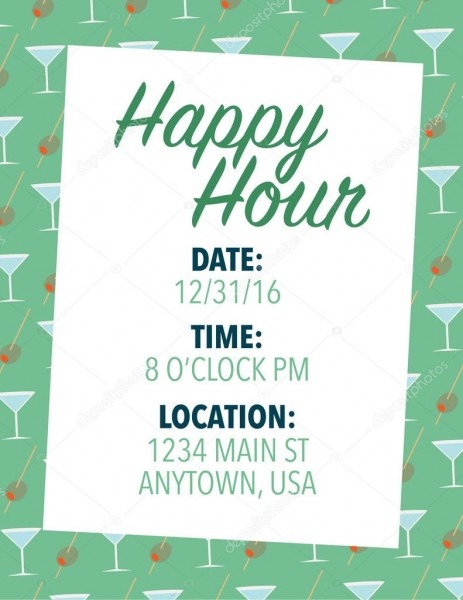 Happy hour invitation â stock vector © rmackayphoto 71430955 Happy hour invitation â stock vector © rmackayphoto 71430955