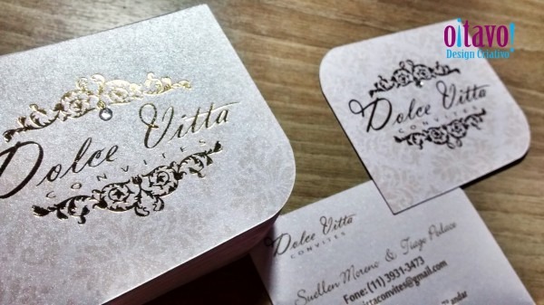 Oitavo design criação do cartão de visita dolce vitta convites Oitavo design criação do cartão de visita dolce vitta convites
