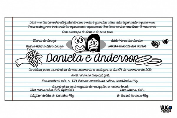 Legal frases criativas para colocar no convite de casamento uau