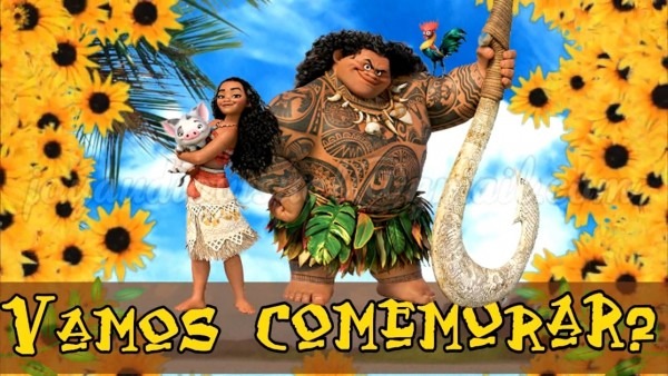 Convite animado moana (modelo) Convite animado moana (modelo)