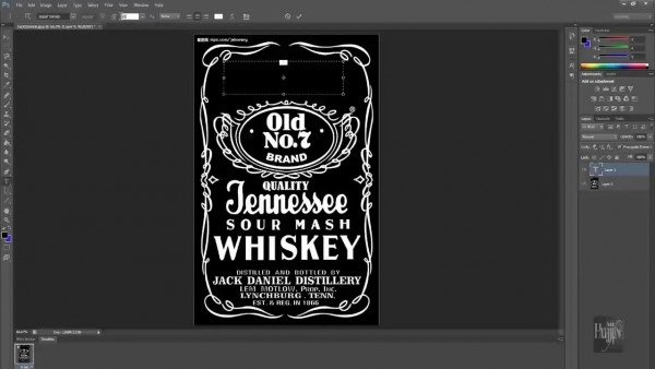 How to make jack daniels logo in photoshop quick & easy