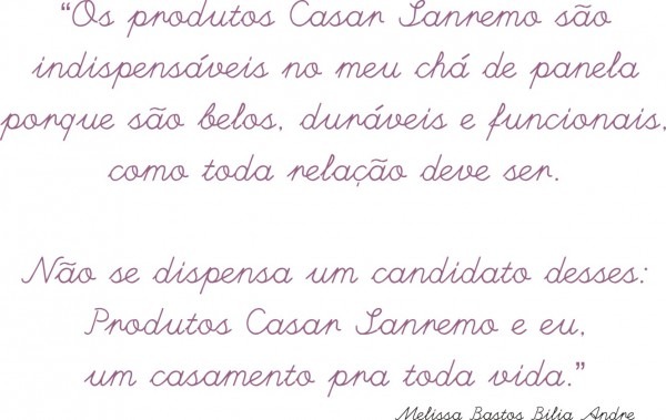 Resultado do concurso chá de panela sanremo Resultado do concurso chá de panela sanremo