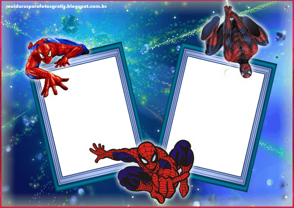 Moldura para 2 fotos homem aranha (02) ~ molduras para fotos Moldura para 2 fotos homem aranha (02) ~ molduras para fotos