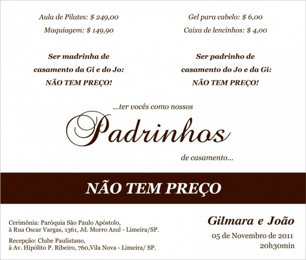 Novo de convites para padrinhos casamento word paper e fonts arte Novo de convites para padrinhos casamento word paper e fonts arte