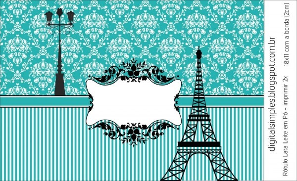 Kit paris tiffany gratuito para imprimir