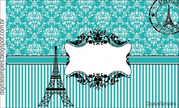Kit paris tiffany gratuito para imprimir