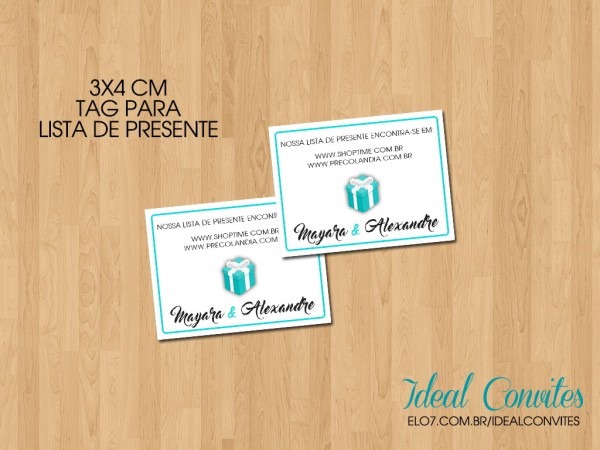 Tag lista de presentes no elo7