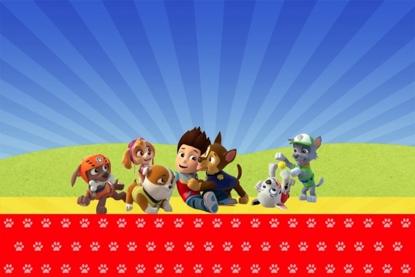 Video convite virtual animado patrulha canina