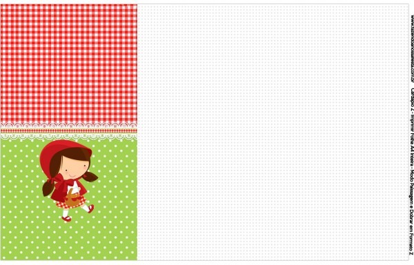 Convite, cardapio ou cronograma em z chapeuzinho vermelho Convite, cardapio ou cronograma em z chapeuzinho vermelho