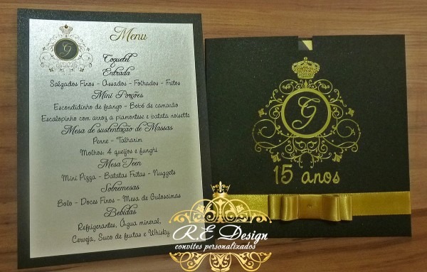 Convite para 15 anos no elo7 Convite para 15 anos no elo7