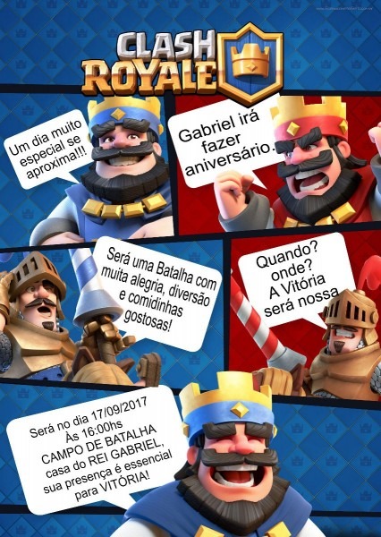30 convite gibi clash royale personalizado 30 convite gibi clash royale personalizado