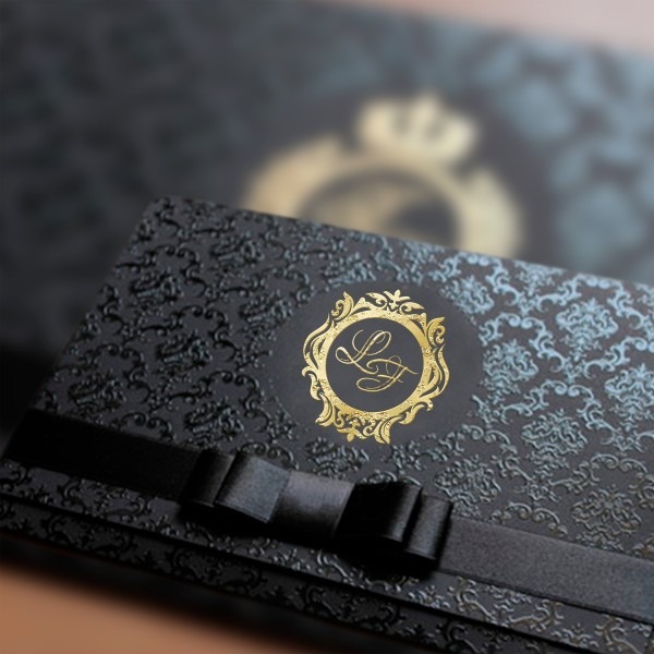 50 convite de formatura preto luxo