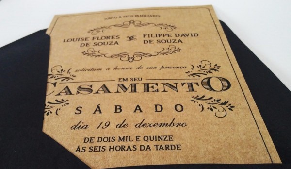 80 convites de casamento em serigrafia (vintage, folk, boho)