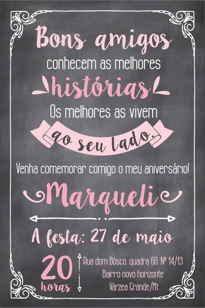 Convite digital ou para imprimir (10x15) nos tempos atuais no qual Convite digital ou para imprimir (10x15) nos tempos atuais no qual