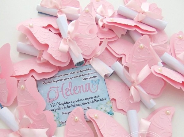 Arquivo de corte convite borboleta 3d silhouette no elo7